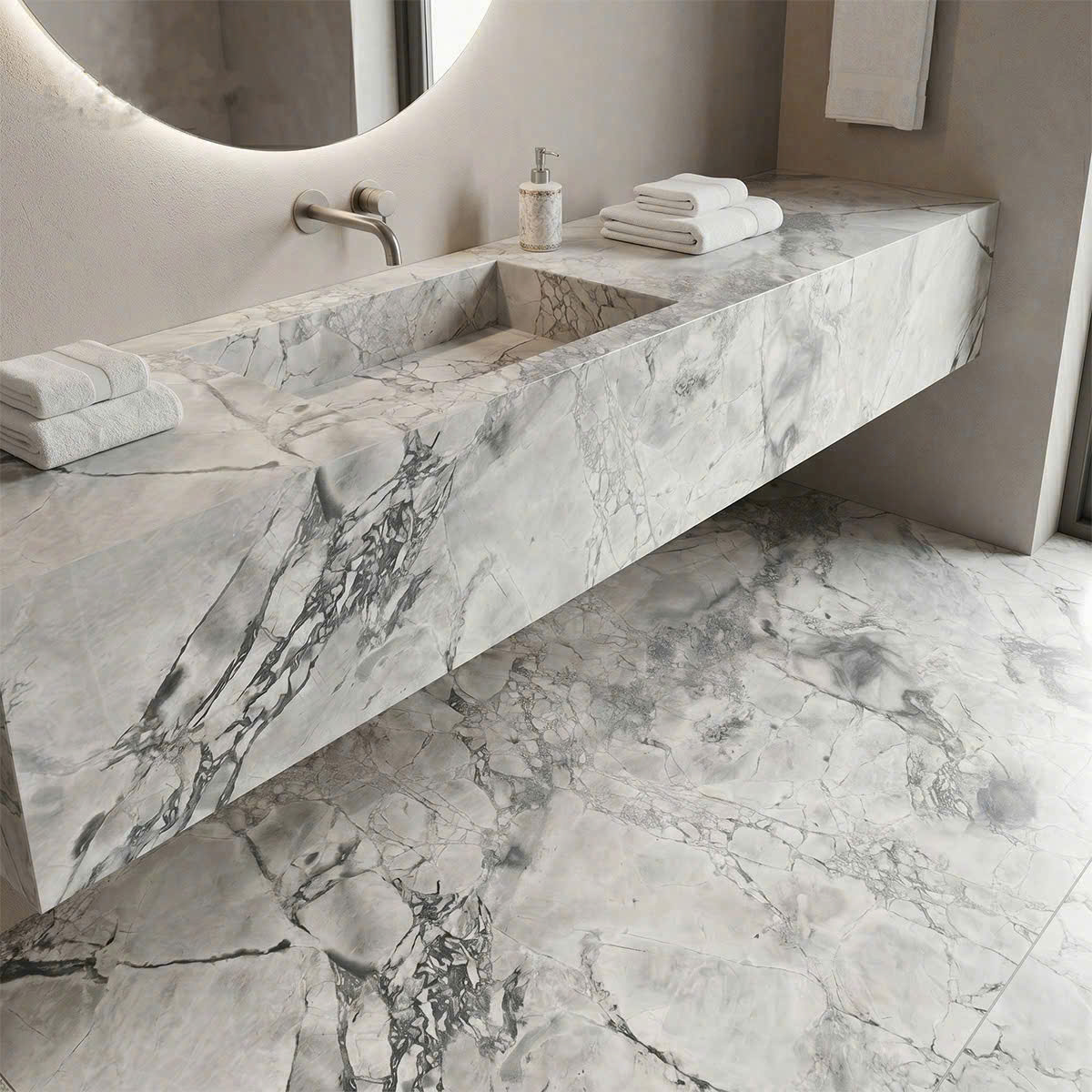 Đá Marble Super White