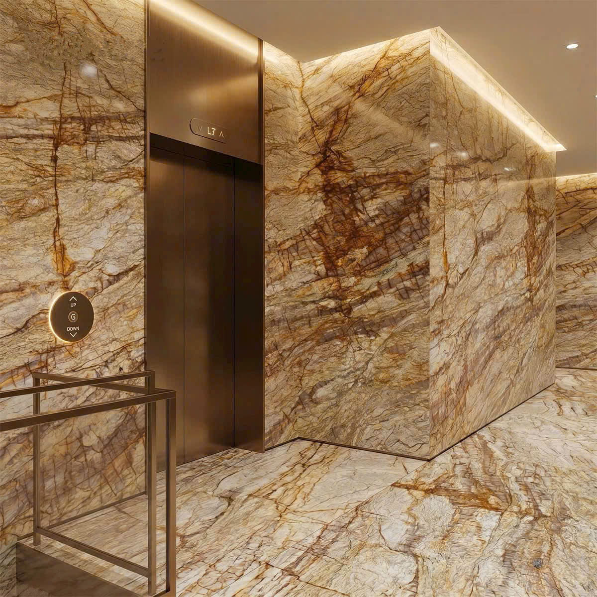 Đá Quartzite Tropical Gold