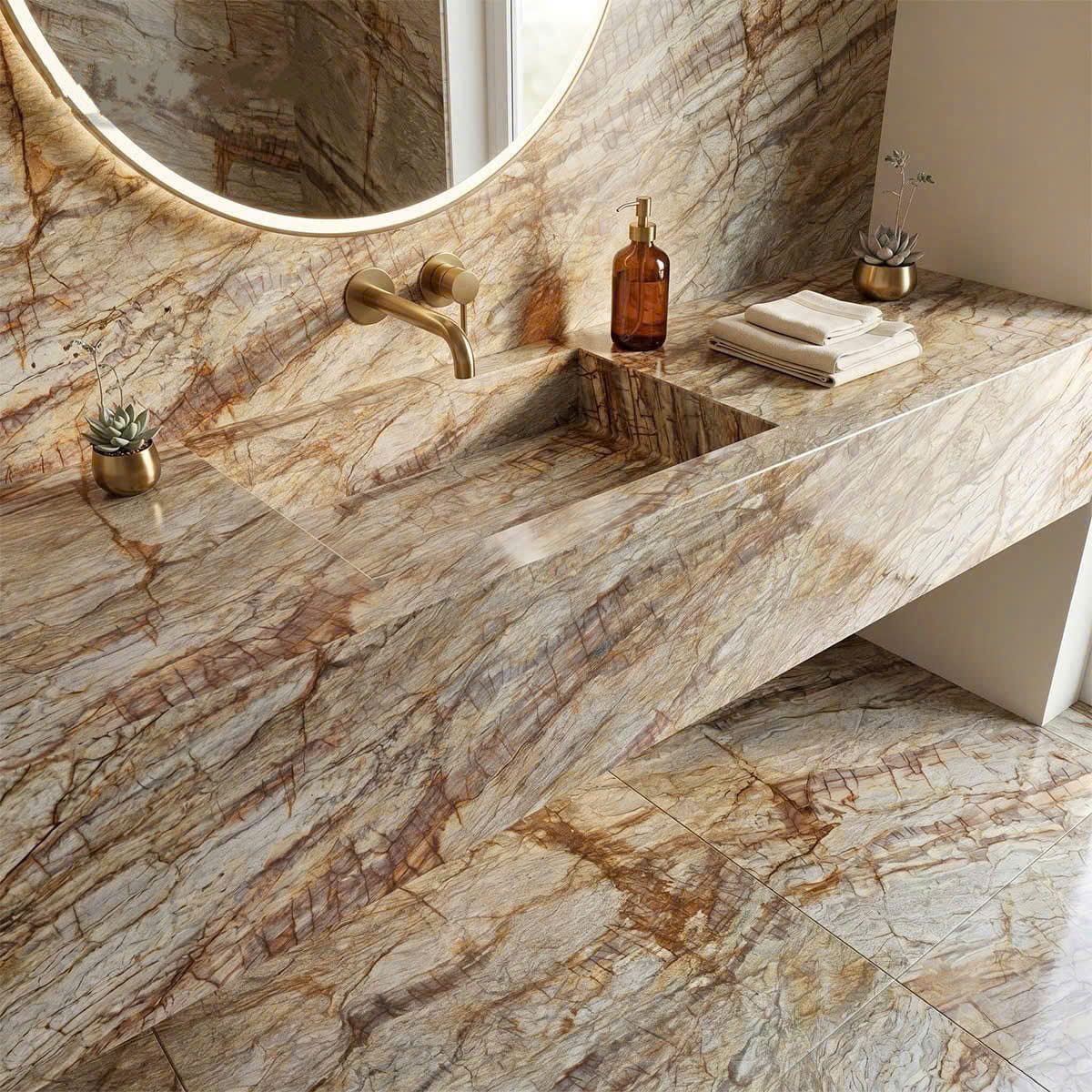 Đá Quartzite Tropical Gold