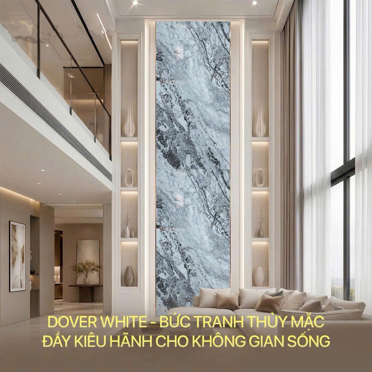 Đá Thạch Anh Dover White