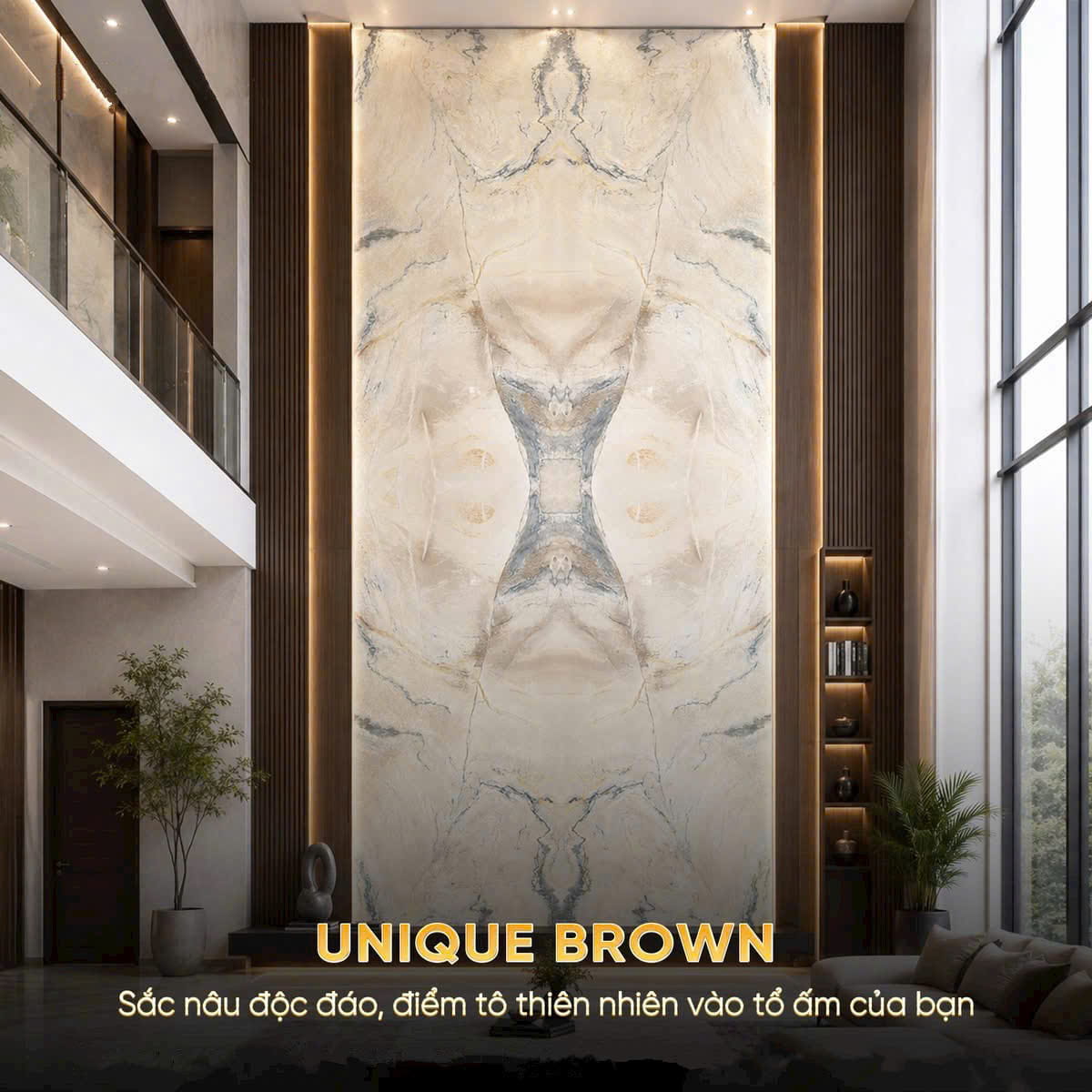 Đá Thạch Anh Unique Brown