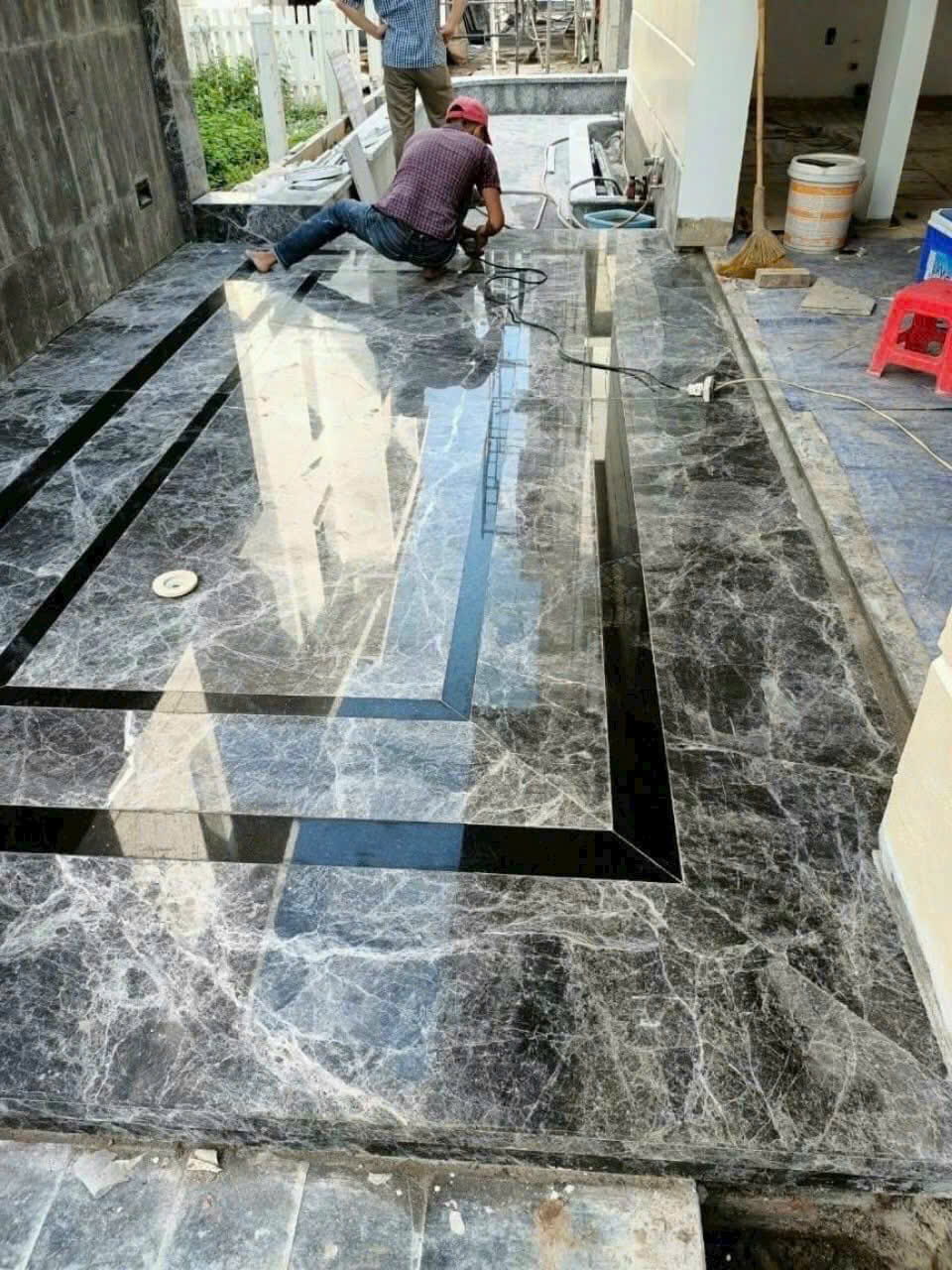 Đá Marble Grey Light Đậm