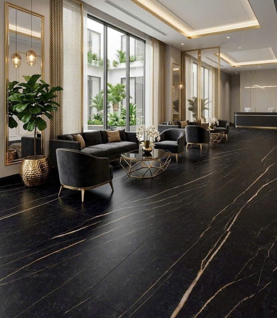 Đá Nhân Tạo Sahara Noir Nhám