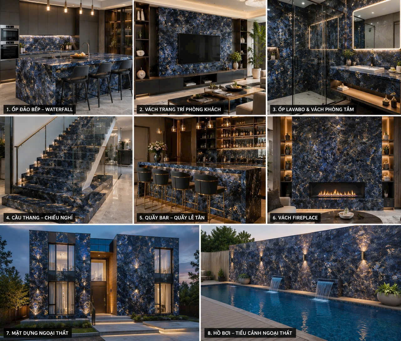 Đá Nung Kết Exotic Blue