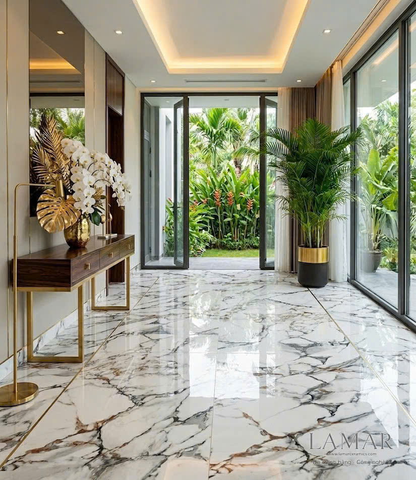 Đá Nhân Tạo Arabescato Gold