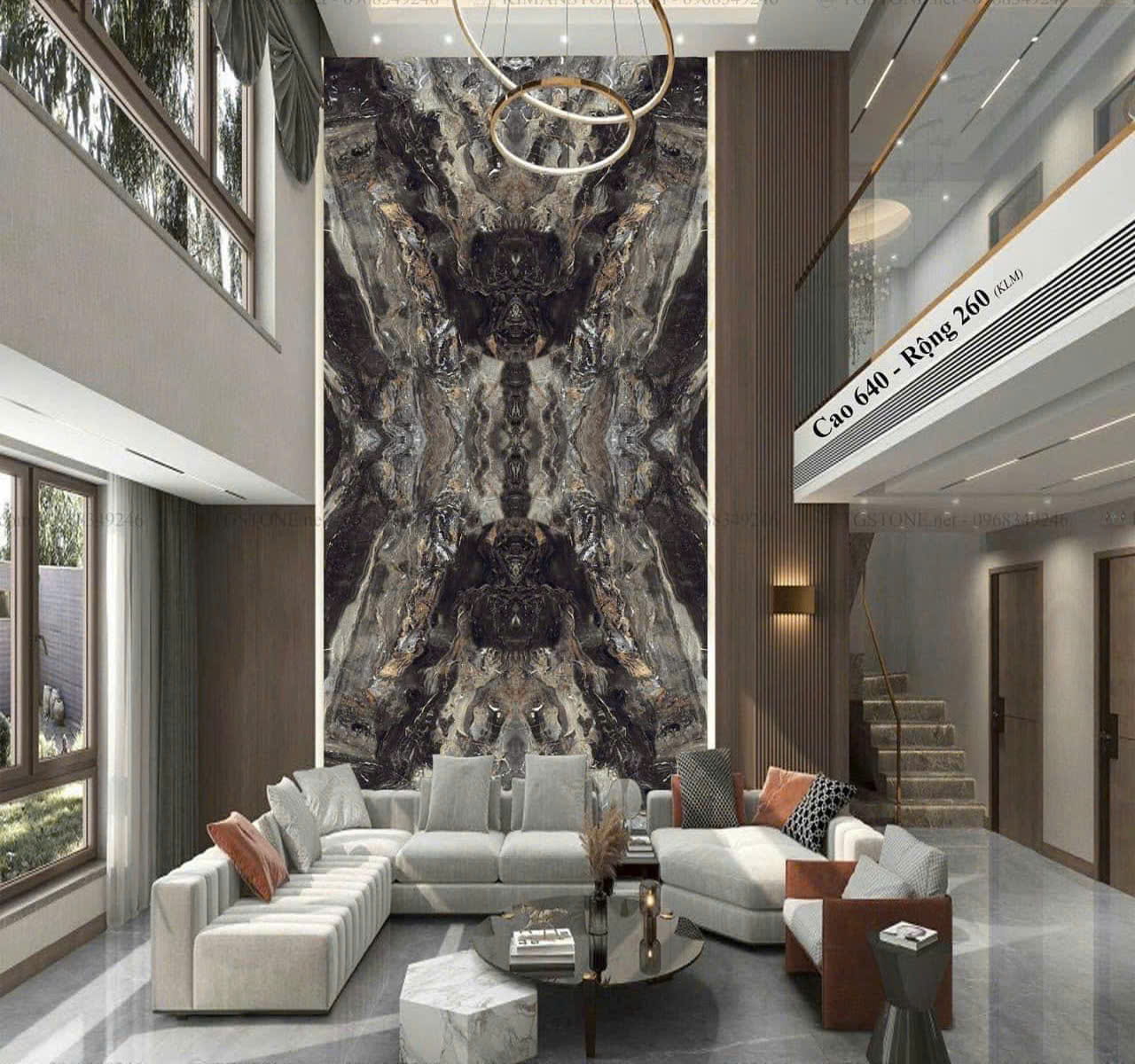 Tranh Đá Nhân Tạo Jupiter Black